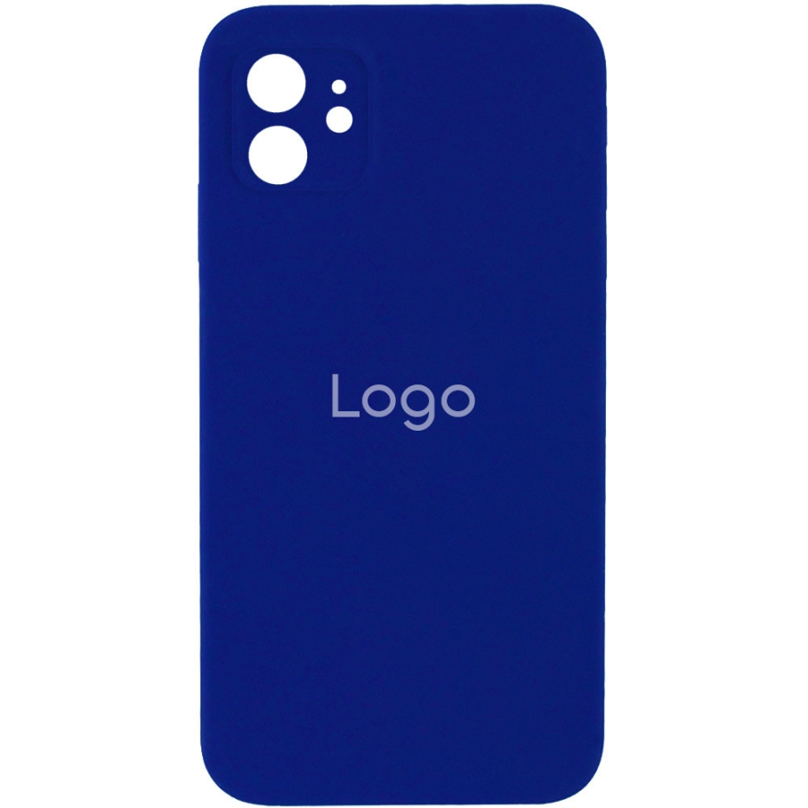 Чехол Silicone Case Square Full Camera для iPhone 11 (70.Deep Navy)