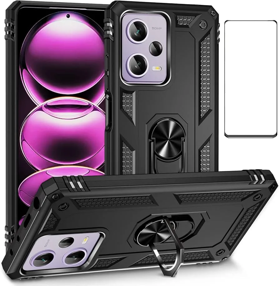 Armor Case для Xiaomi Redmi Note 12 Pro 4G, с шторкой, цвет черный