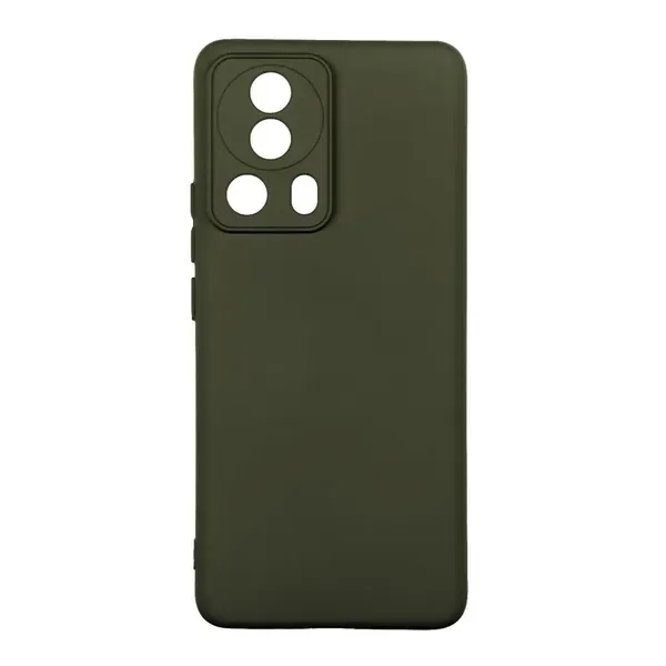 Чехол Silicone Cover Full Camera для Xiaomi 13 lite, цвет темно-зеленый