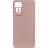 Чехол Silicone Cover Full Camera для Xiaomi Redmi Note 11 Pro (Global/5G) / Note 12 pro 4G, цвет розовый песок