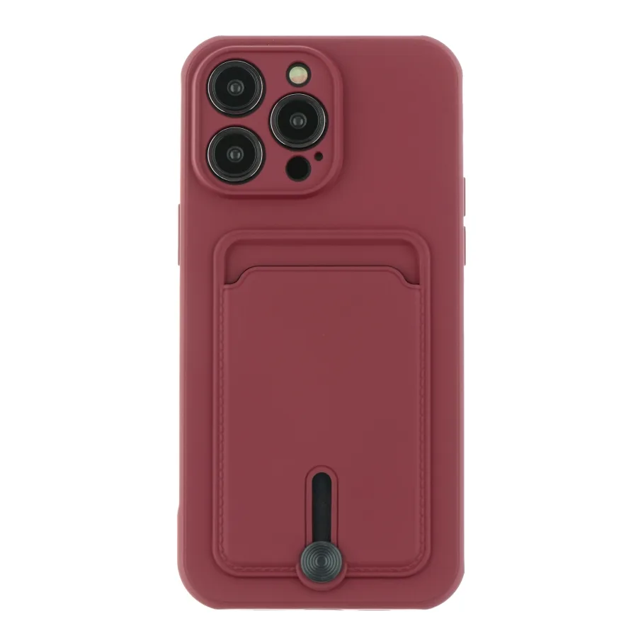Чехол для iPhone 14 Pro Max, цвет бордовый
