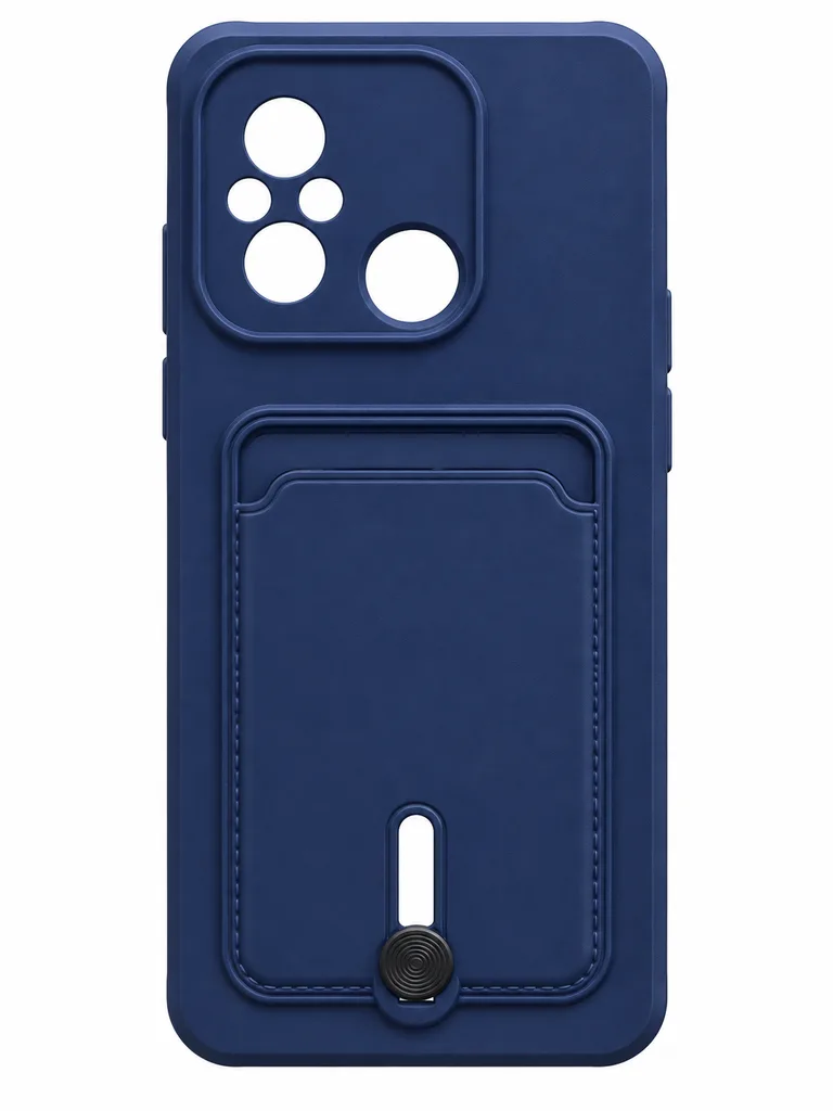 Чехол TPU Colorfull Pocket Card для Xiaomi Redmi 12C, цвет темно-синий