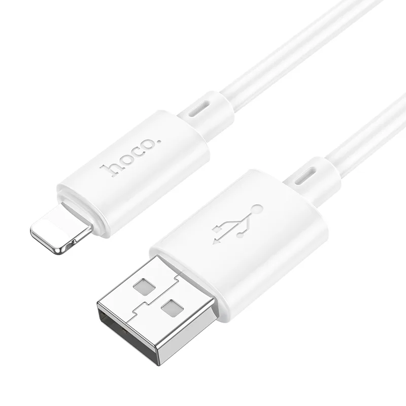 USB Hoco X88 Gratified Lightning 2.4A, цвет белый