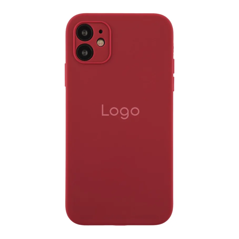 Чехол для iPhone 11, цвет темно-красный