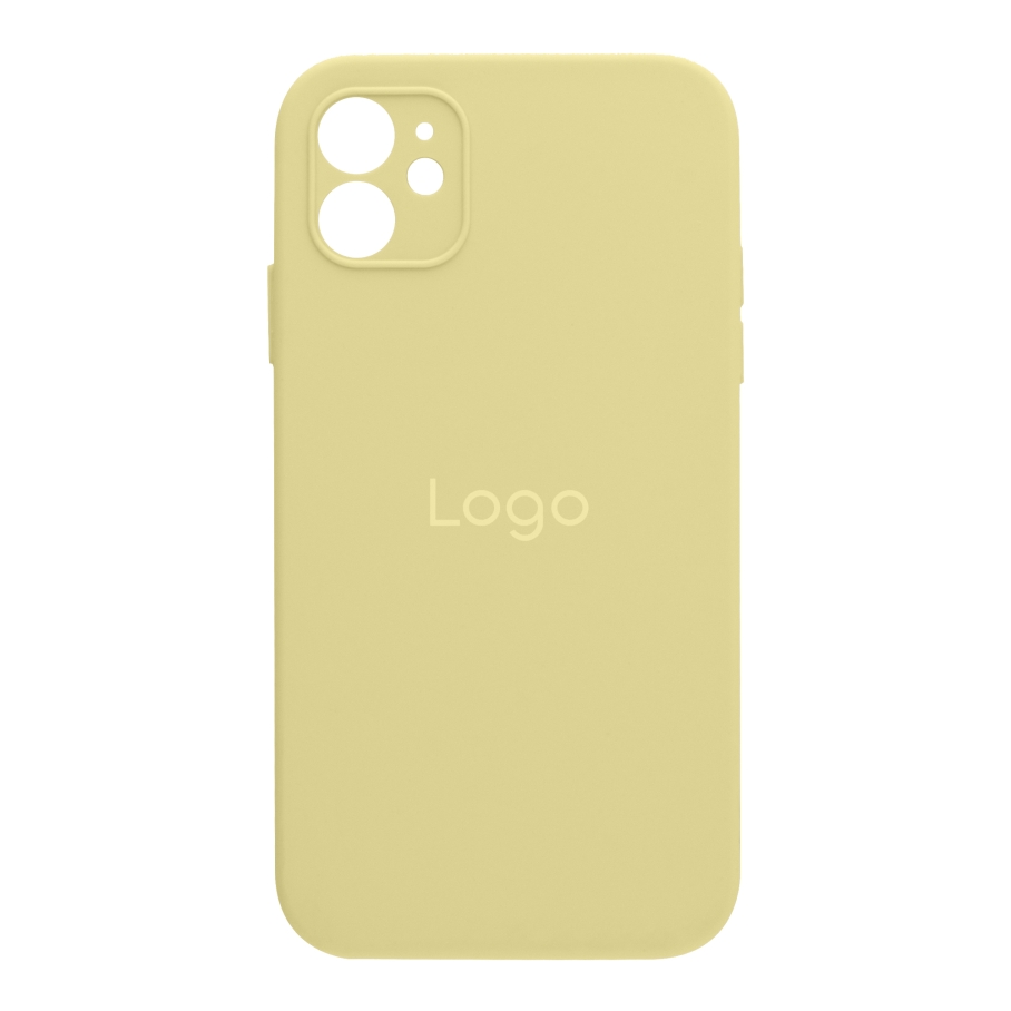 Чехол Silicone Case Square Full Camera для iPhone 11 (51.Mellow yellow)