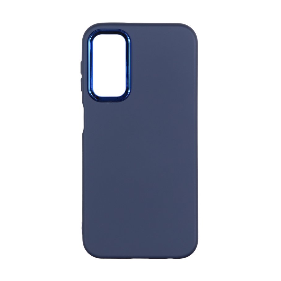 Чехол Silicone Cover Metal frame (AA) для Samsung Galaxy A24 4G (08.Dark blue)