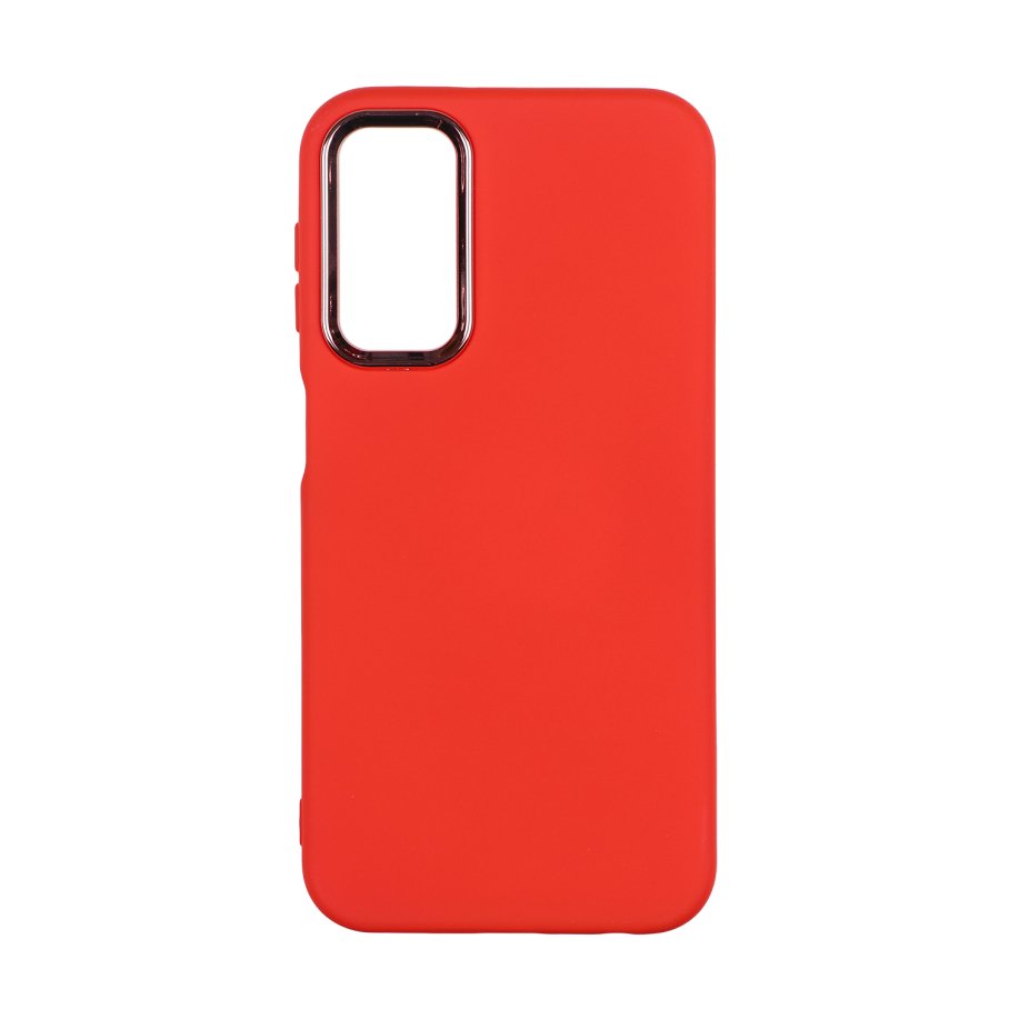 Чехол Silicone Cover Metal frame (AA) для Samsung Galaxy A24 4G (14.Red)