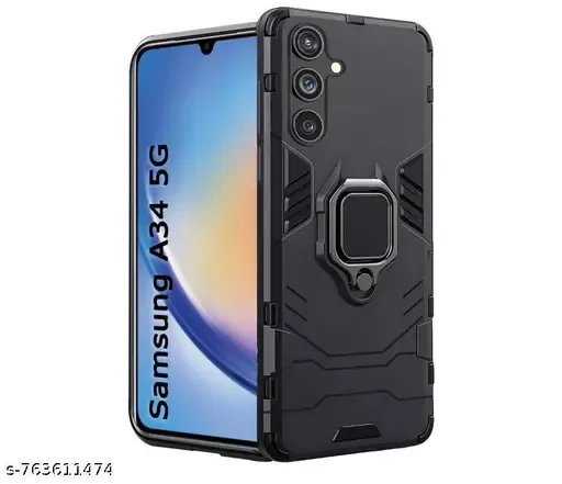 Armor Case для Samsung A34, с шторкой, цвет черный