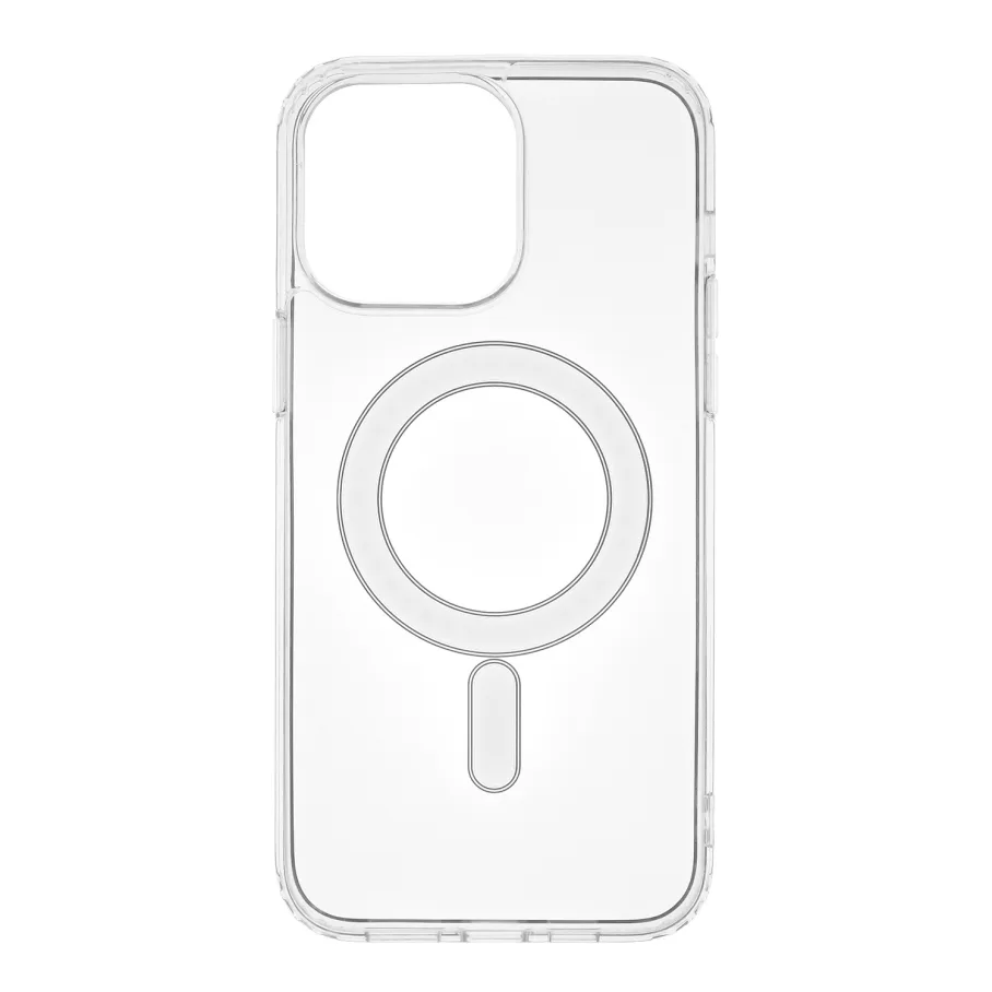 Чехол для iPhone 15 Pro Max с MagSafe, цвет прозрачный