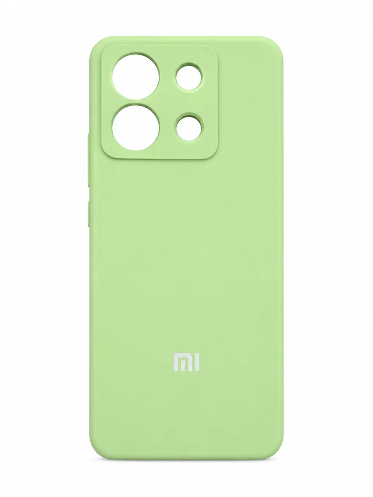 Чехол Silicone Case для Xiaomi Redmi Note 13 Pro 5G, цвет мятно-зеленый