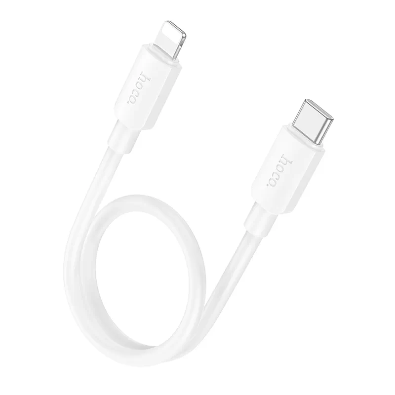 Кабель USB Hoco X96 Hyper PD20W Type-C to Lightning, 0.25m, цвет белый
