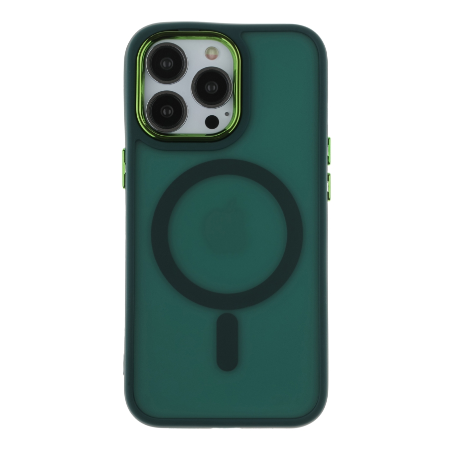Чехол TPU+PC Space Magnetic Color with Magsafe для iPhone 13 Pro Max (Green)