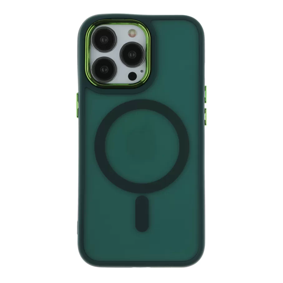 Чехол для iPhone 13 Pro Max с MagSafe, цвет зеленый