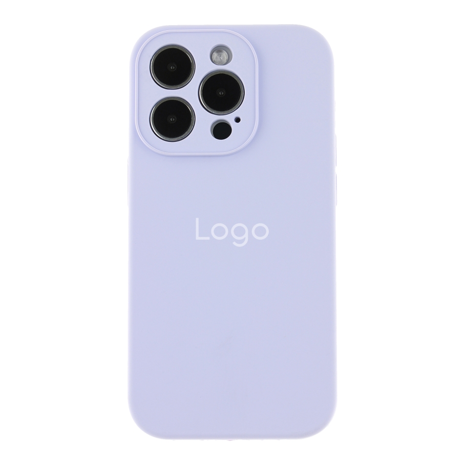 Чехол Silicone Case Full Size with Frame для iPhone 14 Pro (39.Elegant purple)