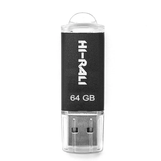USB Flash Drive Hi-Rali Rocket 64gb, цвет черный