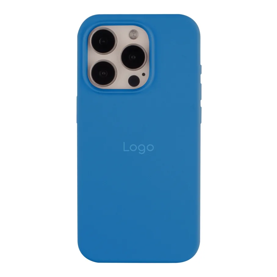 Чехол для iPhone 15 Pro, цвет голубой