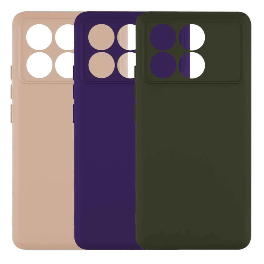 Чехол Silicone Cover Full Camera (A) для Xiaomi Poco F5 Pro (08.Dark Blue)