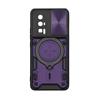 Чехол для Xiaomi Poco F5 Pro с кольцом, цвет фиолетовый