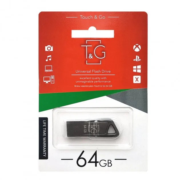 USB Flash Drive T&G TG114 64GB, цвет чёрный