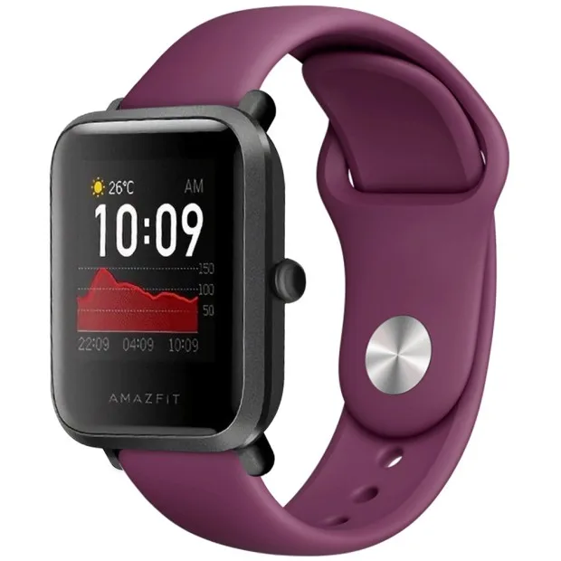 Ремешок Xiaomi Amazfit Bip Apple Watch Design 22mm, цвет лавенред