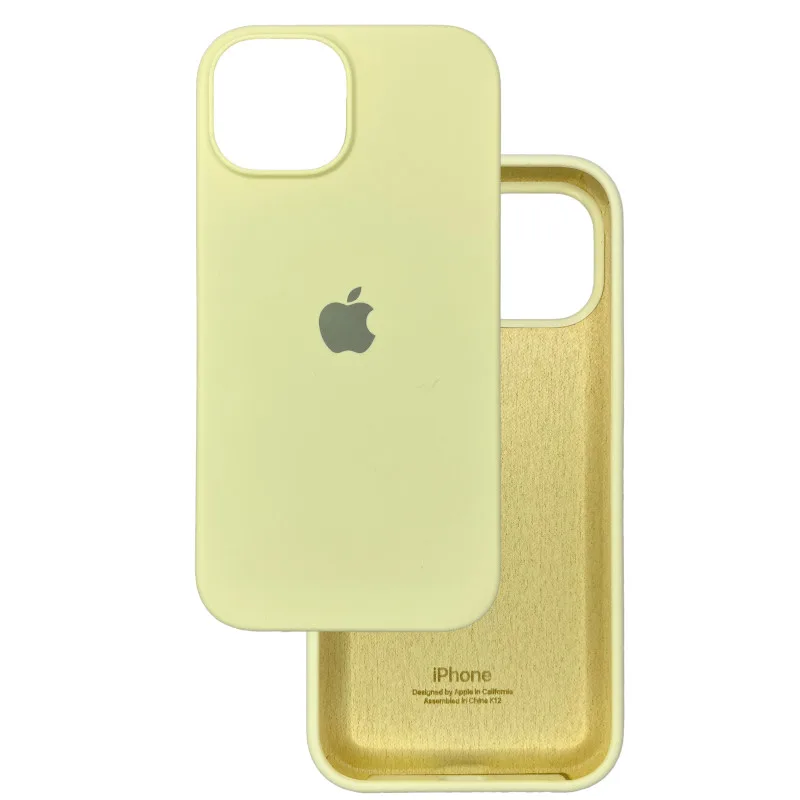 Чехол для Apple iPhone 15, цвет мягкий желтый