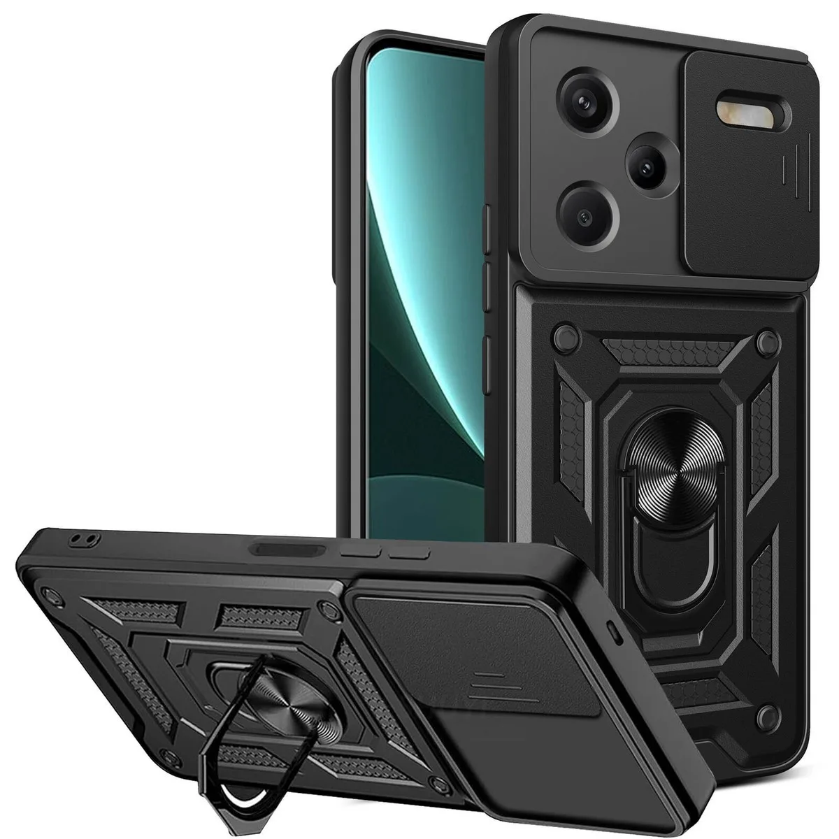 Чехол Armor Guard Shield Xiaomi Redmi Note 13 Pro+ 5G, цвет черный