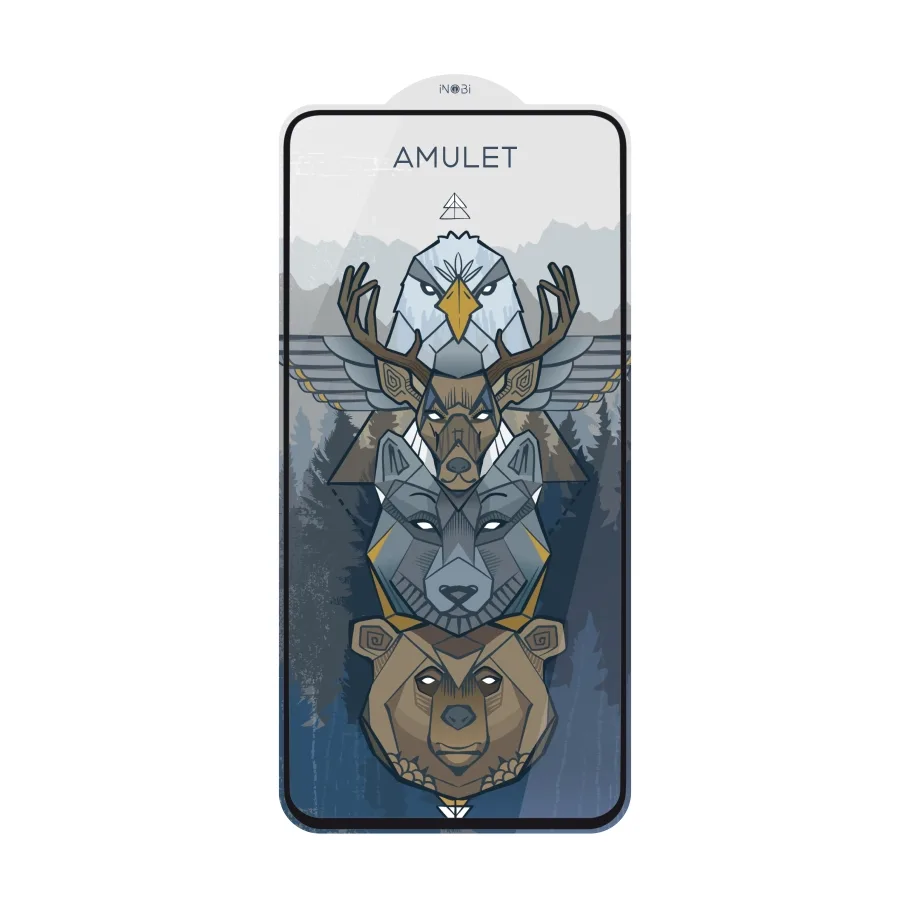 Защитное стекло AMULET 2.5D HD Antistatic, цвет черный