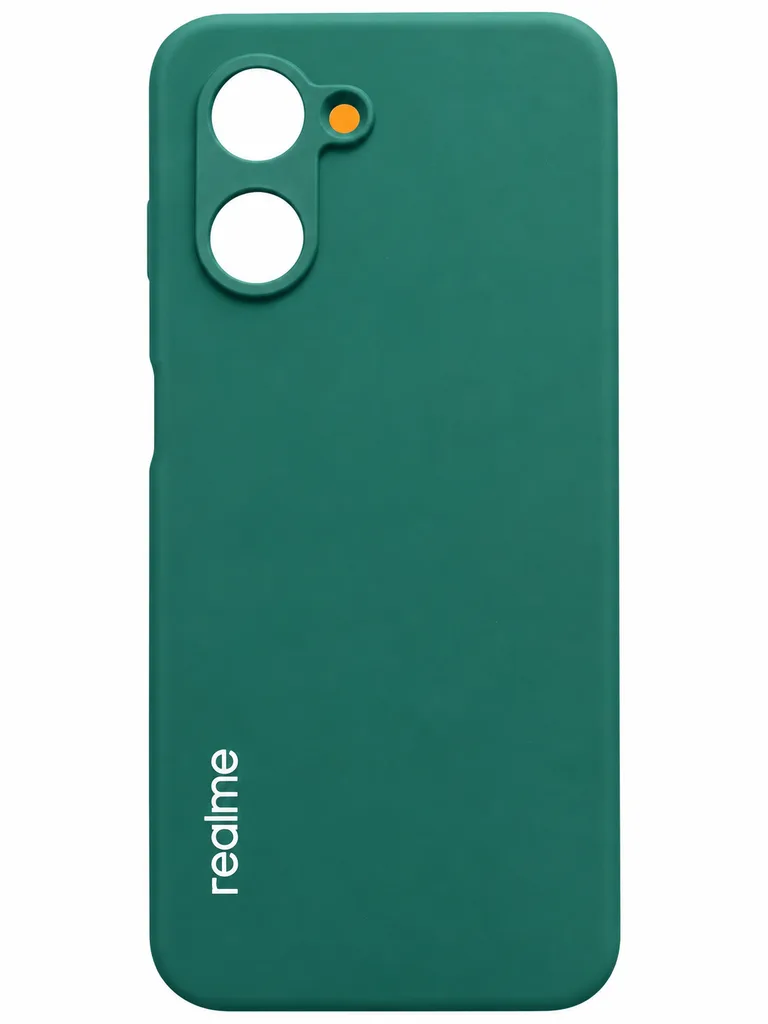 Чехол Silicone Case для Realme C33, цвет зеленый