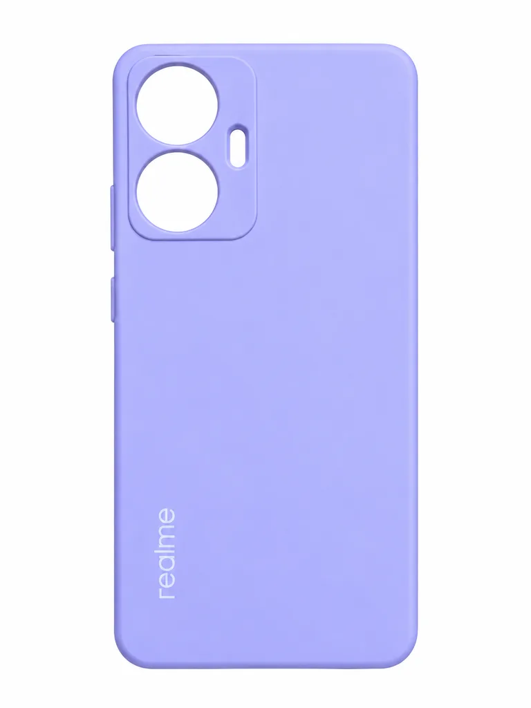 Чехол Silicone для Realme C55, цвет элегантный фиолетовый