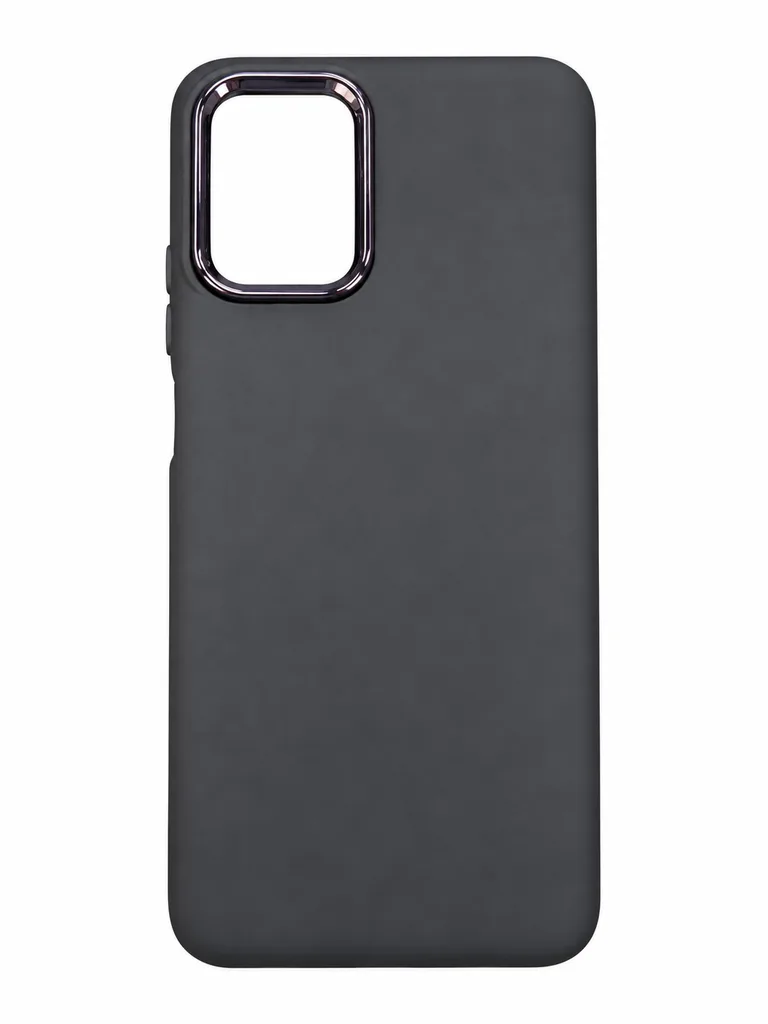 Чехол Silicone Cover Metal frame для Xiaomi Redmi Note 10 Pro / 10 Pro Max 4G, цвет черный