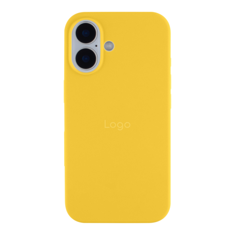 Чехол Silicone Case Full Size (AA) для iPhone 16 (50.Canary yellow)
