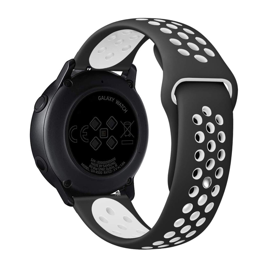 Ремешок Универс 22mm N Sport для Samsung/Amazfit/Huawei (Black/White)