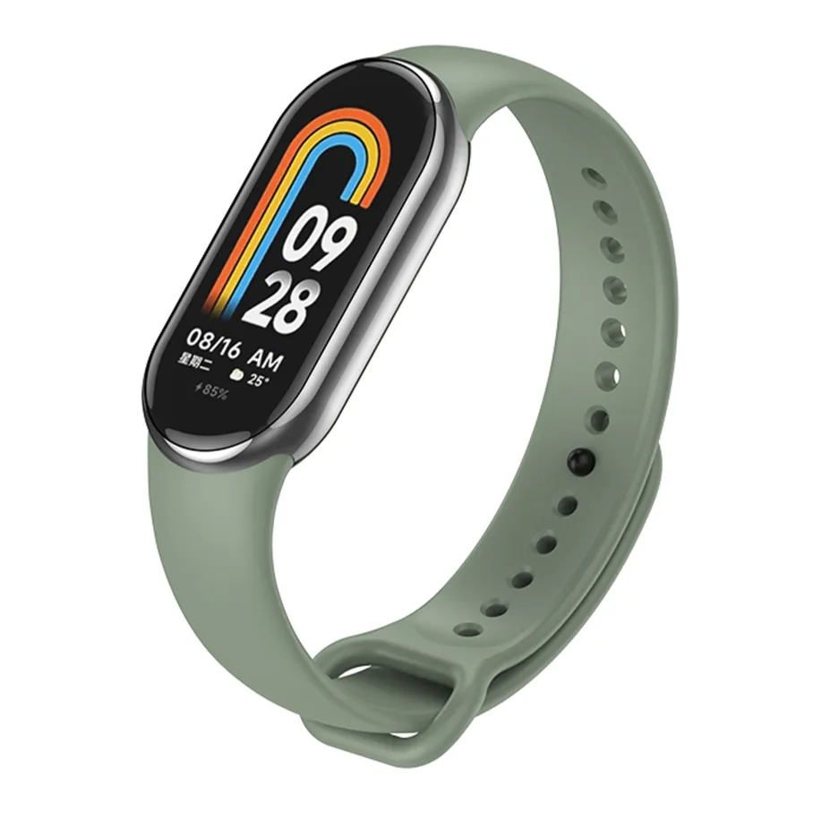 Ремешок для Xiaomi Mi Band 8 / 9, цвет камуфляжный зелёный