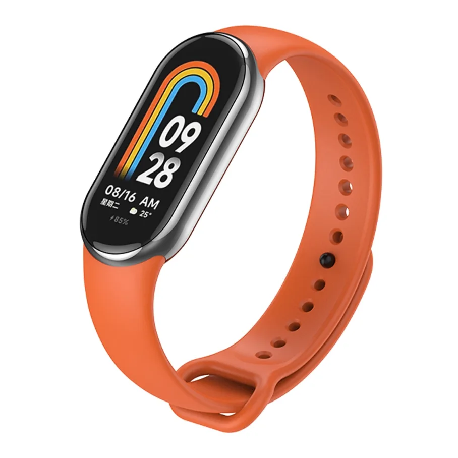 Ремешок для Xiaomi Mi Band 8 / 9, цвет оранжево-красный