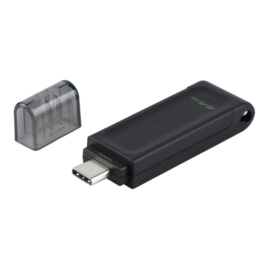 USB Flash Drive 3.2 Kingston DT 70 64GB Type-C, цвет черный