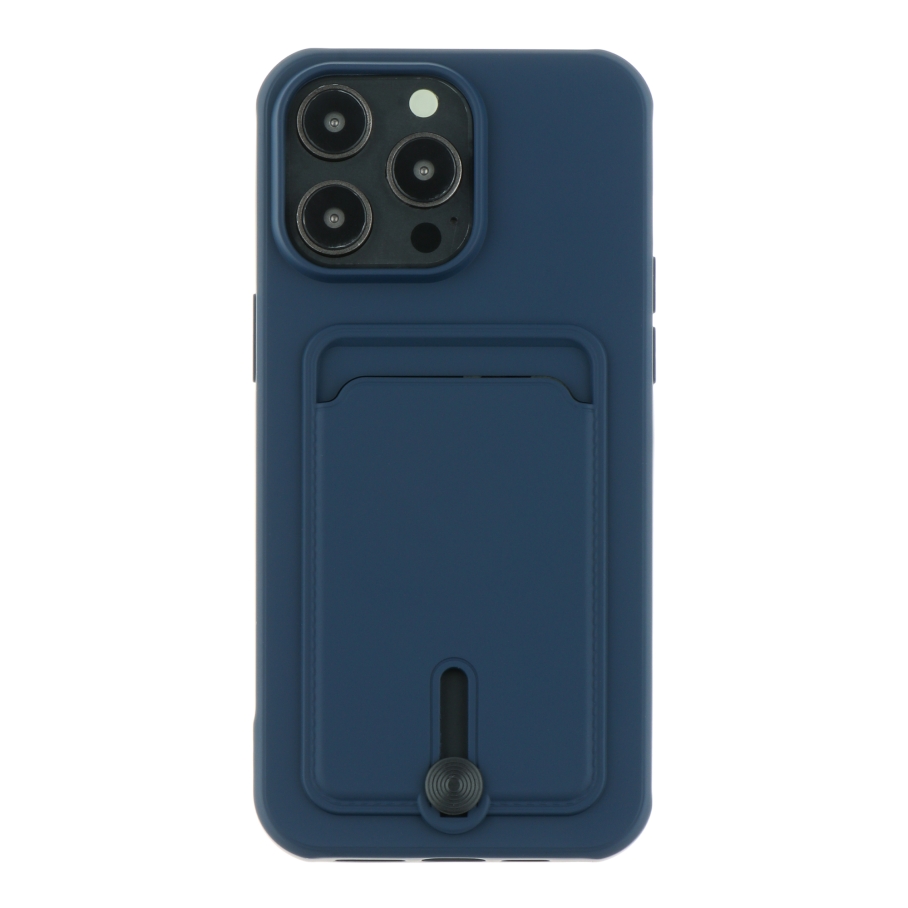 Чехол TPU Colorfull Pocket Card для iPhone 15 Pro Max (08.Dark blue)