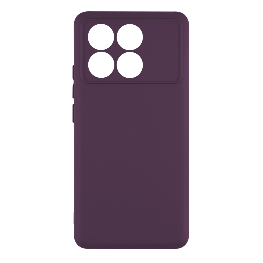 Чехол Silicone Cover Full Camera (A) для Xiaomi Poco X6 Pro 5G (39.Elegant Purple)