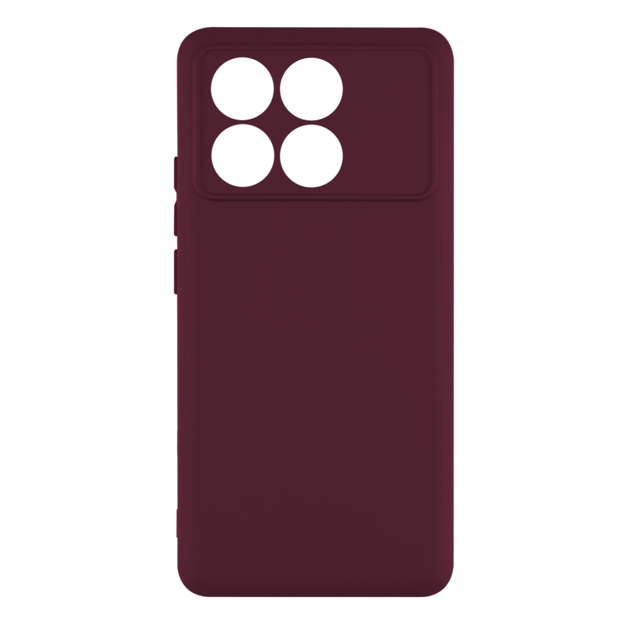 Чехол Silicone Cover Full Camera (A) для Xiaomi Poco X6 Pro 5G (42.Maroon)