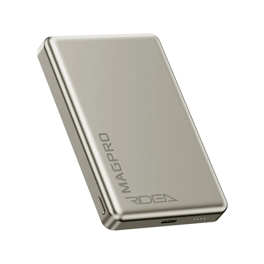Мобильная Батарея Ridea RP-M10 MAGPRO QC/PD 20W, QI 15W с магнитом 10000mAh, цвет титан