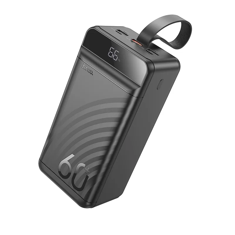 Power Bank Hoco J123C Element 22.5W+PD20W с цифровым дисплеем 60000 mAh, цвет черный