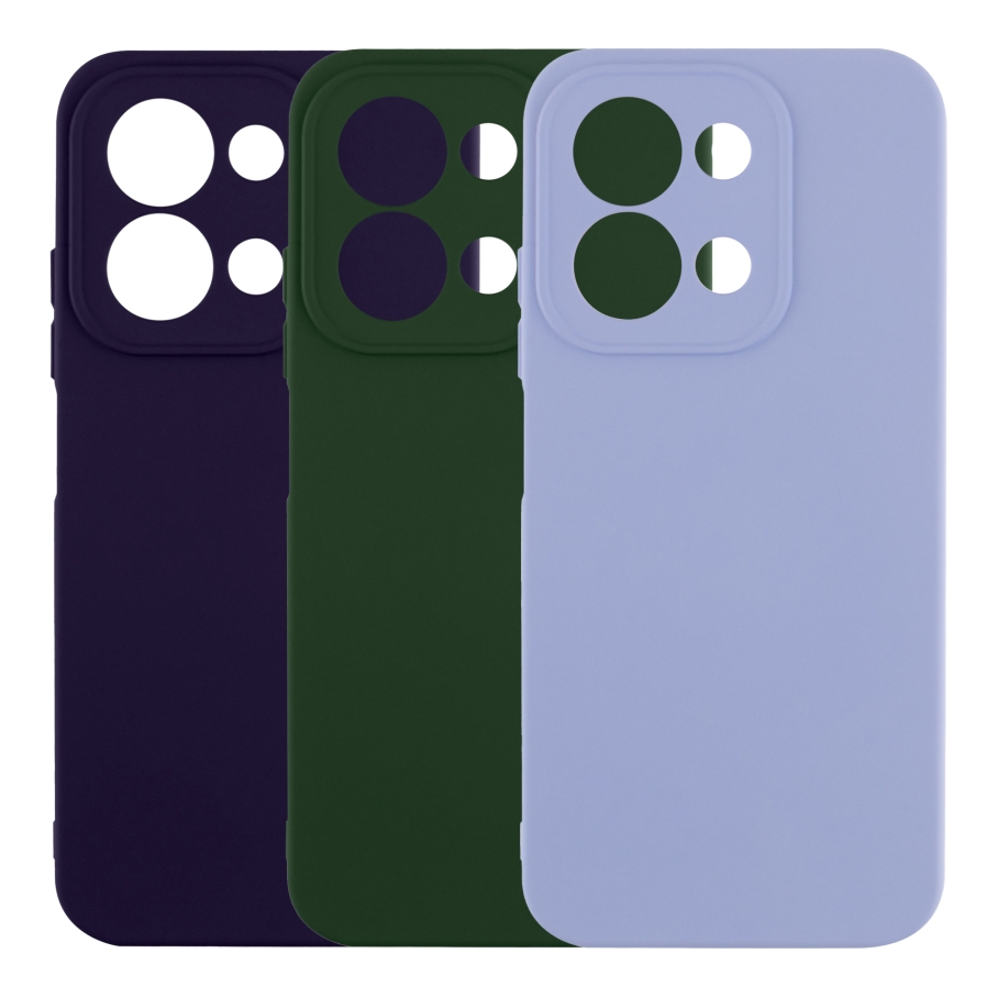 Чехол Silicone Cover Full Camera (A) для Xiaomi Redmi 14C/Poco C75 (42.Maroon)