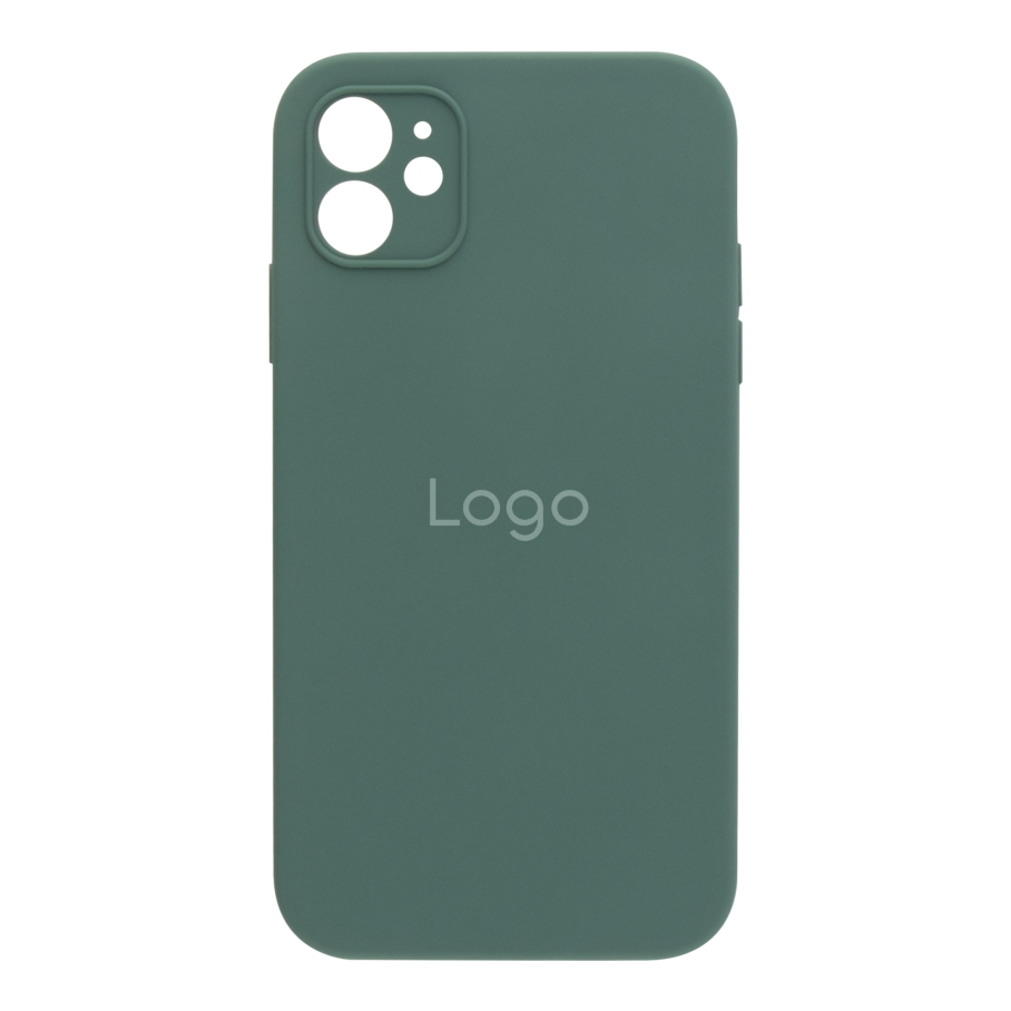 Чехол Silicone Case Square Full Camera для iPhone 11 (40.Shiny Green)
