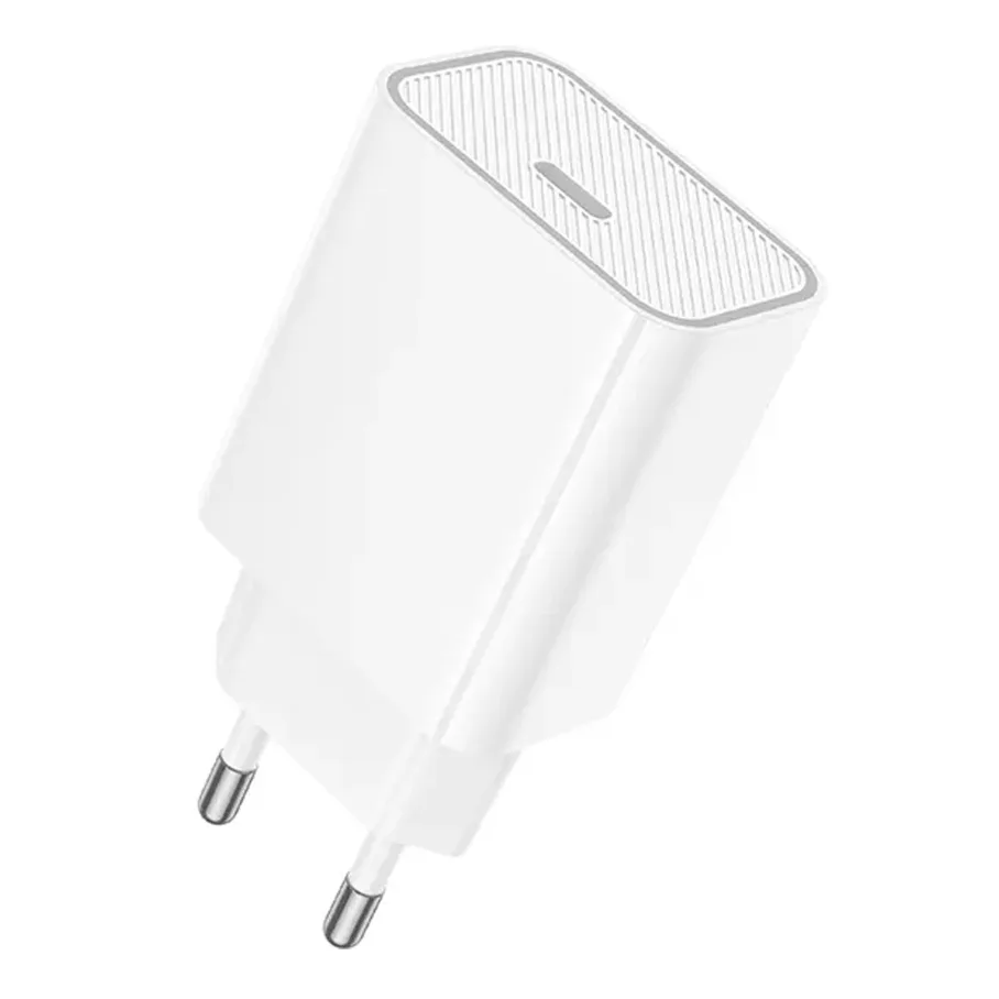 Сетевое Зарядное Устройство Hoco C143A 1USB-C PD/QC 20W (Белый)