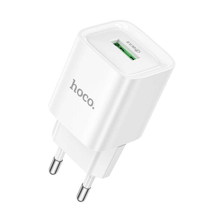 Сетевое Зарядное Устройство Hoco C145A 1USB QC 18W (Белый)