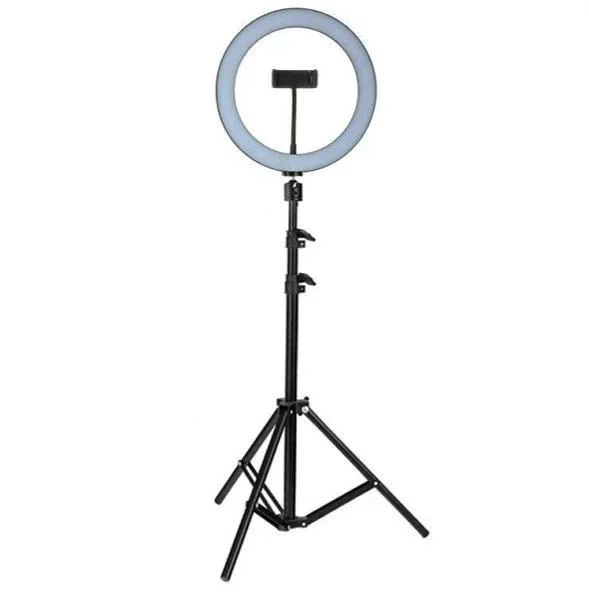 Кольцевая Светодиодная LED Лампа RING на Штативе 26см На Пульте