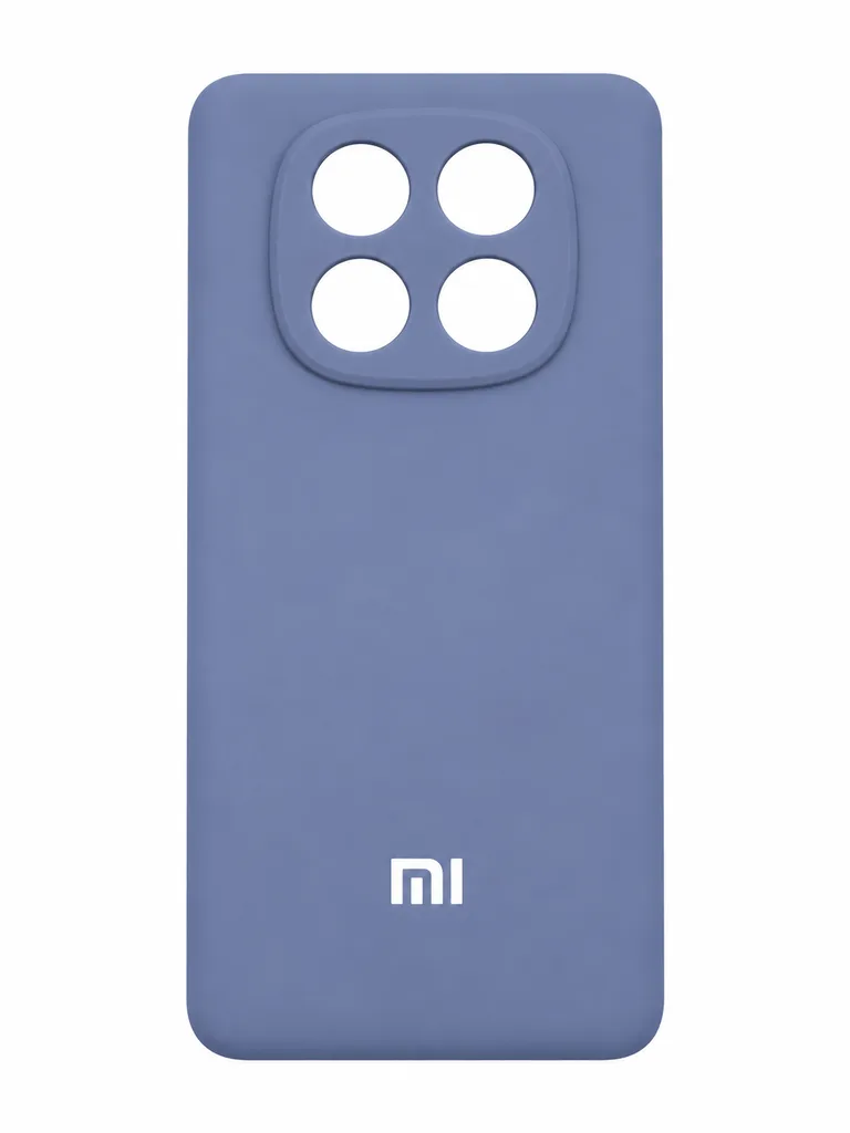 Чехол Liquid Silicone для Xiaomi Redmi Note 14 Pro 4G, цвет темно-синий