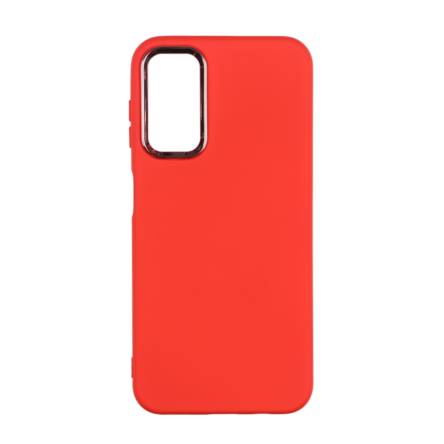 Чехол Silicone Cover Metal frame (AA) для Samsung Galaxy A14 4G (A145)/A14 5G (A146) (14.Red)