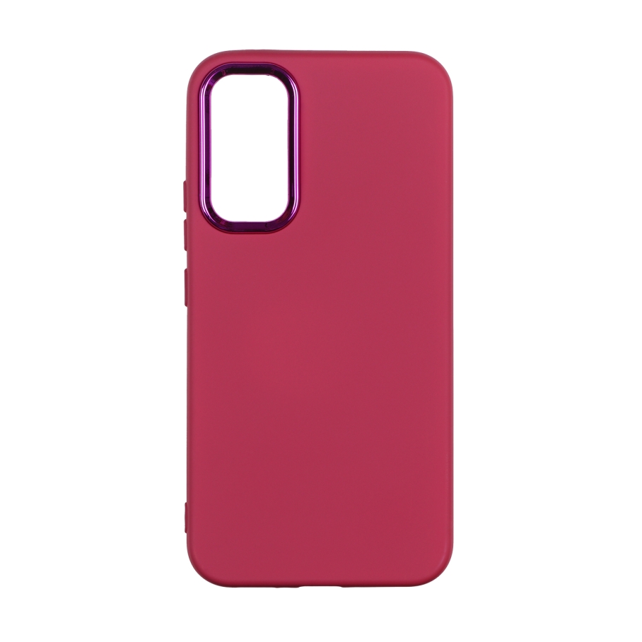 Чехол Silicone Cover Metal frame (AA) для Samsung Galaxy A34 5G (A346) (42.Maroon)