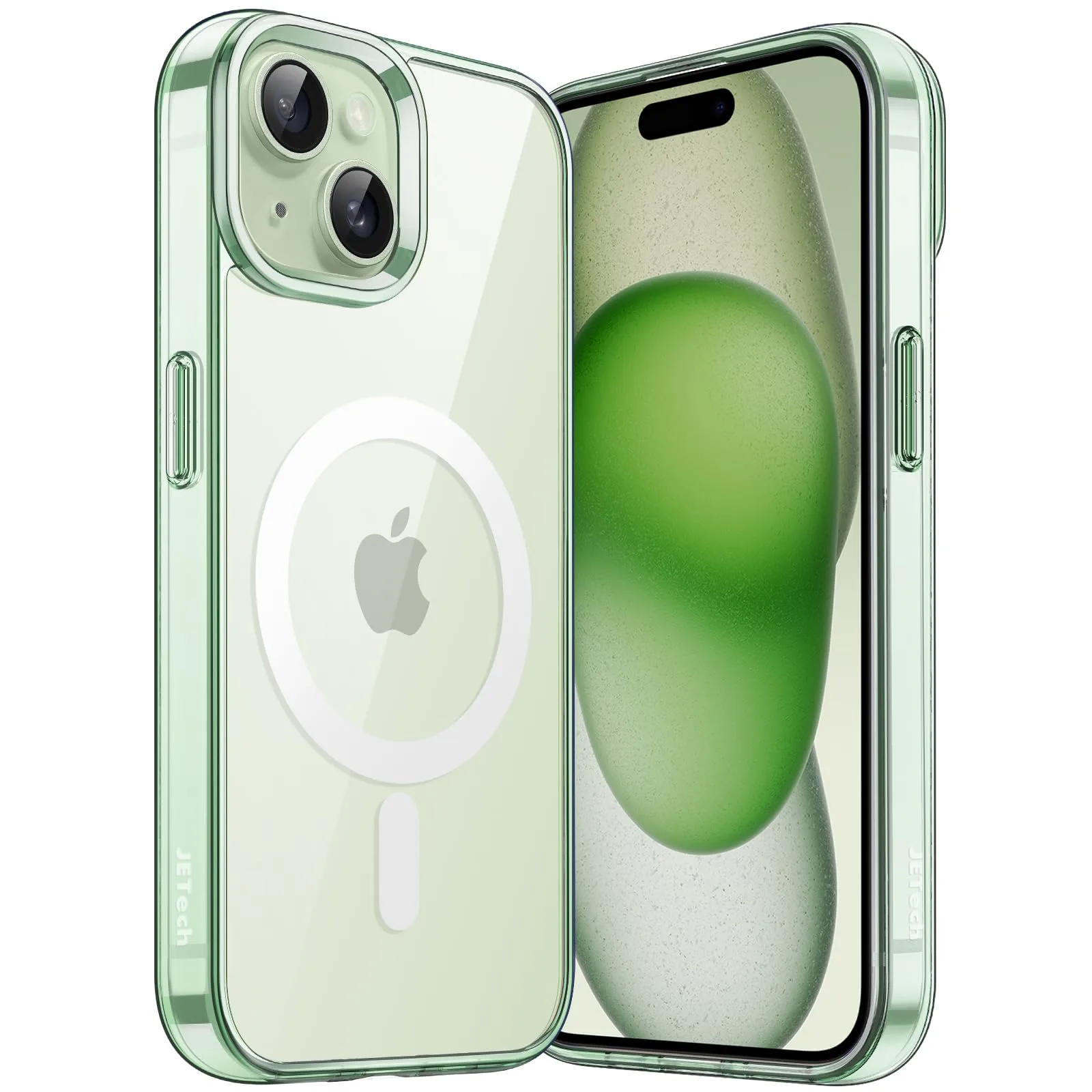 Чехол для iPhone 15 с MagSafe, цвет зелёный