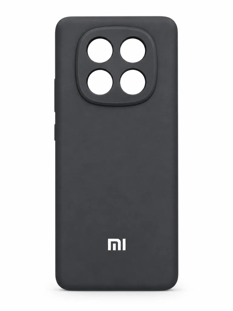 Чехол Liquid Silicone для Xiaomi Redmi Note 14 Pro 4G, цвет черный